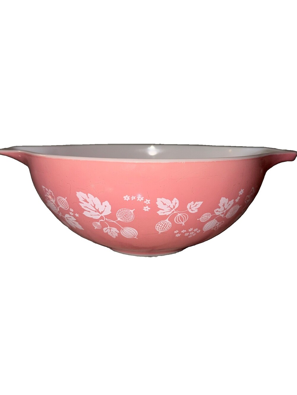 Pyrex Pink Gooseberry 444 Cinderella Bowl Vintage Large Mixing